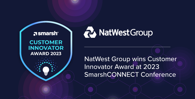 NatWest Group recognized with Customer Innovator Award at 2023 SmarshCONNECT Conference