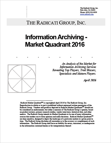 Radicati Group Names Smarsh a “Top Player” in Information Archiving