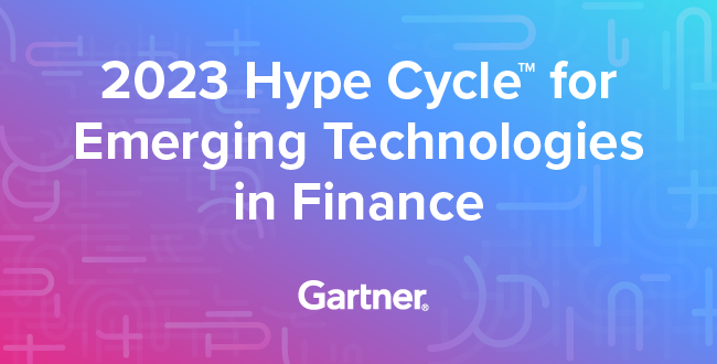Hype Cycle for Emerging Technologies in Finance, 2023