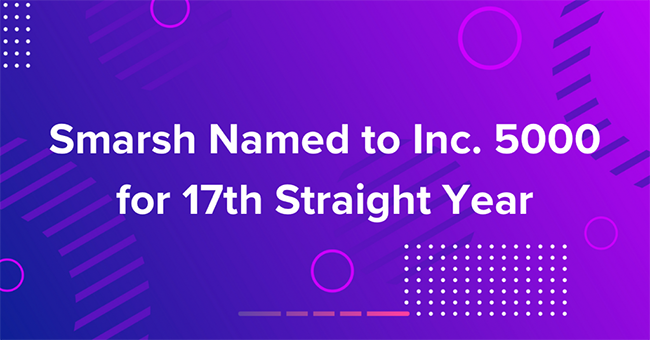 Smarsh Named to Inc. 5000 for 17th Consecutive Year